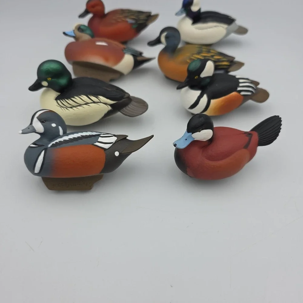 Jett Brunet Miniature Decoy Ducks Unlimited Decoys Lot Of 8  2006-2011, 013,015